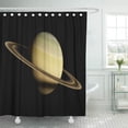 thumbnail image 1 of Libin Black Planet Saturn 3D of This are Furnished Shower Curtain 66x72 inch, 1 of 3