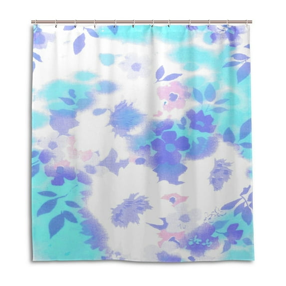 Libin Blue And Purple Shower Curtain Waterproof Bathroom Shower Curtain 36x72 inches