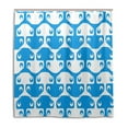 thumbnail image 1 of Libin Blue And White Smile Shower Curtain Waterproof Bathroom Shower Curtain 48x72 inches, 1 of 3