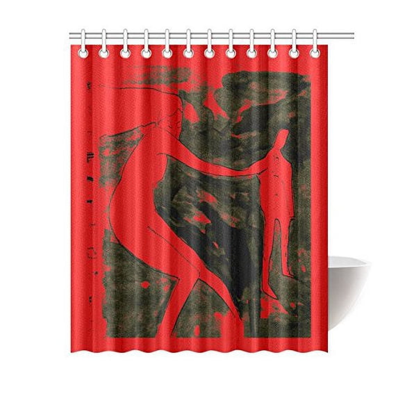Libin Boceto Courtain Bathroom Waterproof Fabric Shower Curtain 60x72 inches