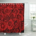 thumbnail image 1 of Libin Border Rose Red Valentines Day Wedding Bouquet Boxes Drops Shower Curtain 66x72 inch, 1 of 3
