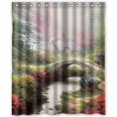 thumbnail image 1 of Libin Bridge Scenery Shower Curtain Polyester Fabric Bathroom Decorative Curtain Size 60x72 Inches, 1 of 3