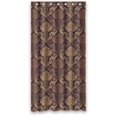 thumbnail image 1 of Libin Brown Flower Shower Curtain Polyester Fabric Bathroom Decorative Curtain Size 36x72 Inches, 1 of 3