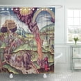 thumbnail image 1 of Libin Bry Noah Ark from Brevis 1591 Larche Noe Landing Shower Curtain 66x72 inch, 1 of 3