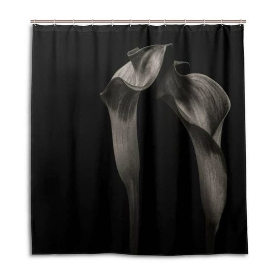 Libin Calla Lily Love Shower Curtain Waterproof Bathroom Shower Curtain 66x72 inches