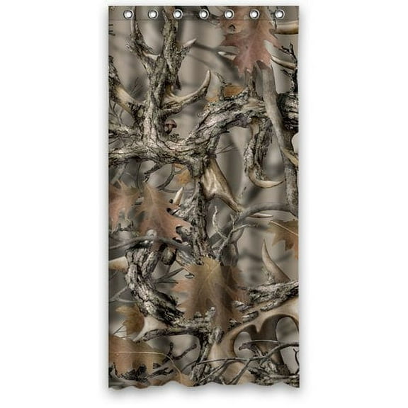 Libin Camo Realtree Trees Shower Curtain Polyester Fabric Bathroom Decorative Curtain Size 36x72 Inches