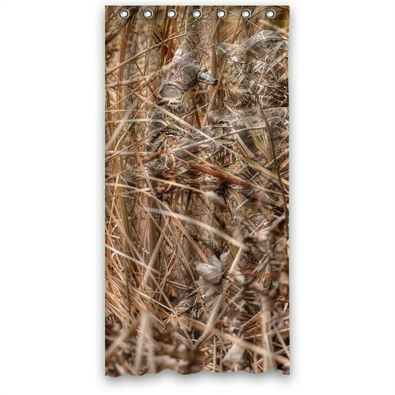 Libin Camouflage Realtree Shower Curtain Polyester Fabric Bathroom Decorative Curtain Size 36x72 Inches