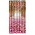 thumbnail image 1 of Libin Cherry Love Road Shower Curtain Polyester Fabric Bathroom Decorative Curtain Size 36x72 Inches, 1 of 3