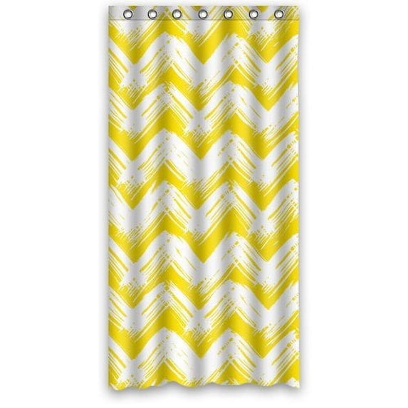 Libin Chevron Shower Curtain 36x72 inches