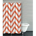 thumbnail image 1 of Libin Chevron Striped Accent Decorative Bathroom Shower Curtain 48x72 inches, 1 of 3