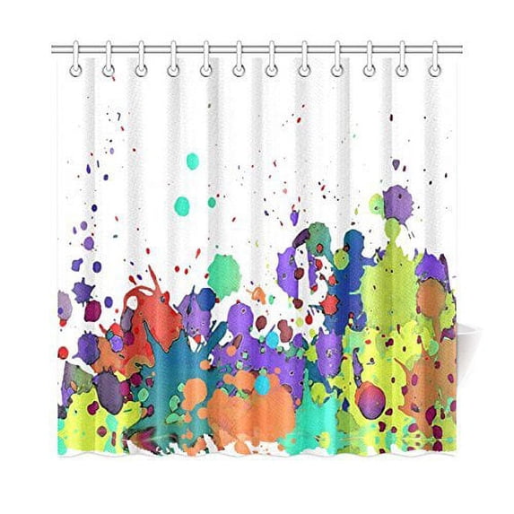 Libin Chevrons multicolored Bathroom Waterproof Fabric Shower Curtain 66x72 inches