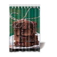 thumbnail image 1 of Libin Chocolate Waterproof Polyester Bathroom Shower Curtain 48x72 Inches, 1 of 3