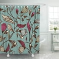 thumbnail image 1 of Libin Classic Floral Texture Pattern Organic Ancient Illustration Vector Abstract Shower Curtain 60x72 inch, 1 of 3