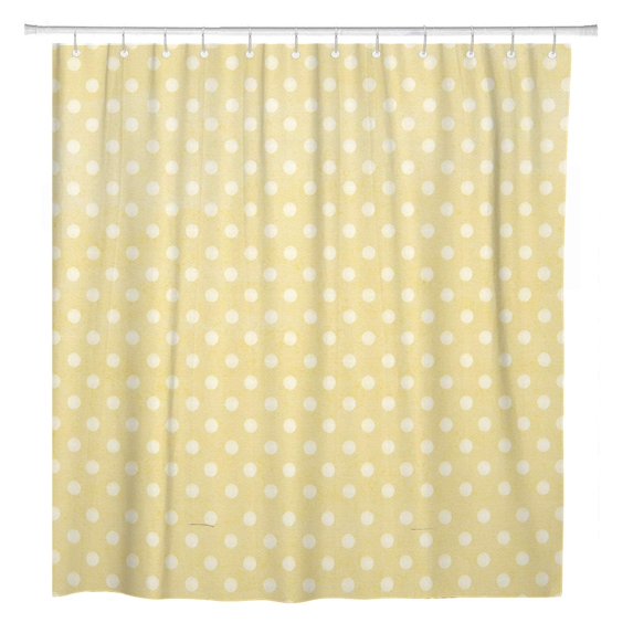 Libin Colorful Abstract Beautiful White Dots on Watercolor Beauty Circles Bathroom Shower Curtain 60x72 inch
