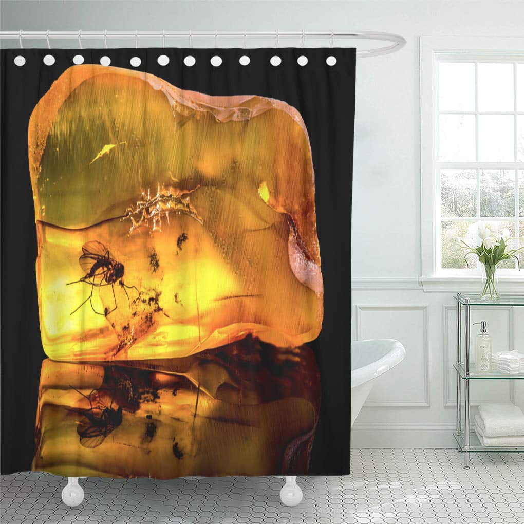 Libin Colorful Smooth Amazing Baltic Amber Frozen in This Piece Shower Curtain 66x72 inch