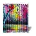 thumbnail image 1 of Libin Colorful Tree Waterproof Polyester Bathroom Shower Curtain 60x72 Inches, 1 of 3