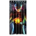 thumbnail image 1 of Libin Cool Science Fiction World Fantastic Man Hold Flame Shower Curtain Waterproof Polyester Fabric Bathroom Curtain 36x72 inch, 1 of 3