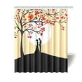 thumbnail image 1 of Libin Couple in love Valentines Shower Curtain Polyester Fabric Bathroom Decorative Curtain Size 60x72 Inches, 1 of 3