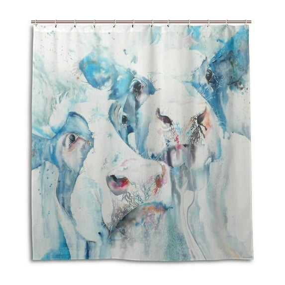 Libin Cows Move Over Shower Curtain Waterproof Bathroom Shower Curtain 60x72 inches
