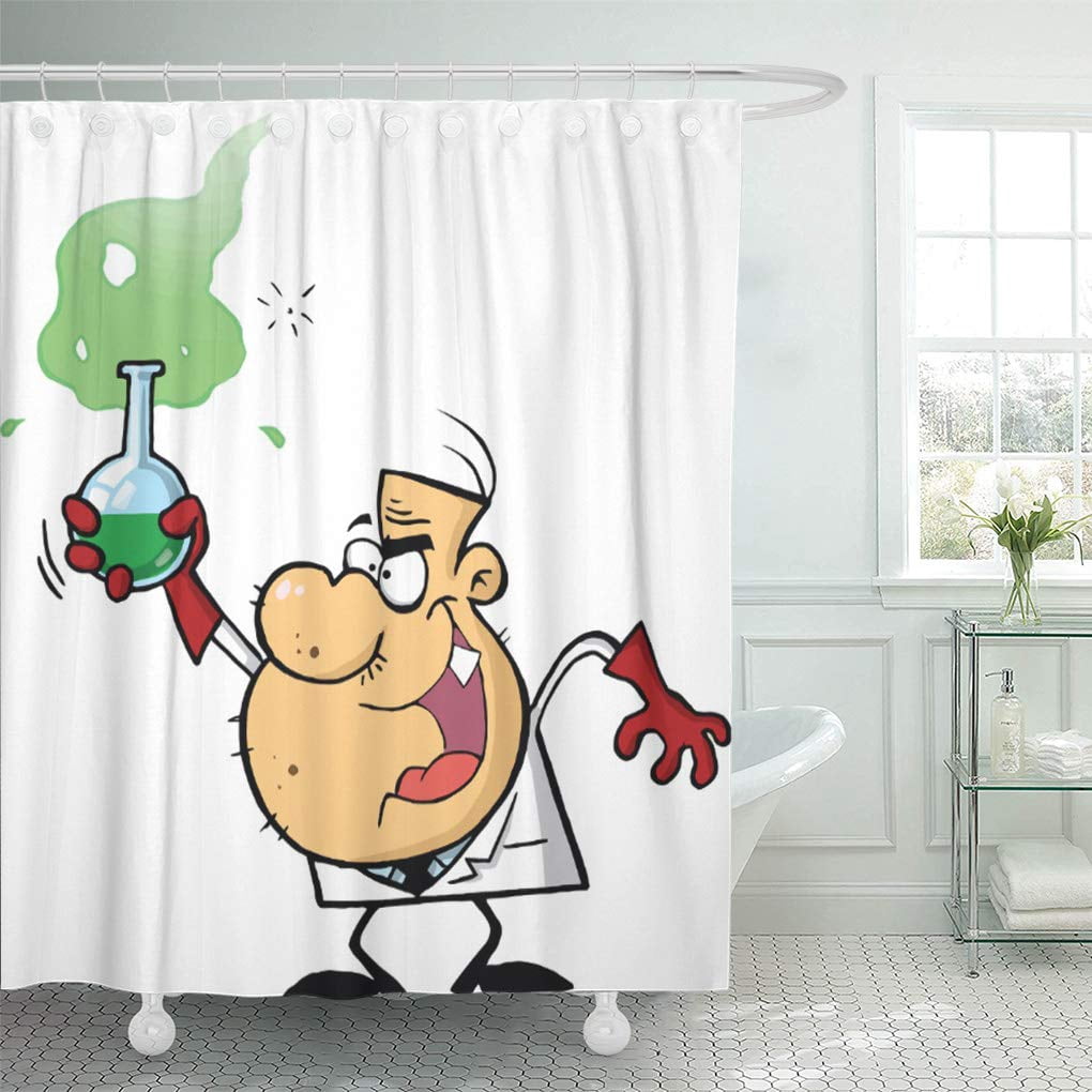 Labroatory Curtain Libin Crazy Mad Scientist Science Experiment Laboratory Beaker Lab ...
