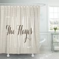 thumbnail image 1 of Libin Custom Family Rustic Chic Monogram Shower Curtain 60x72 inch, 1 of 3