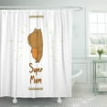 thumbnail image 1 of Libin Cute Cartoon Capybara South America Fauna Super Mom Shower Curtain 60x72 inch, 1 of 3