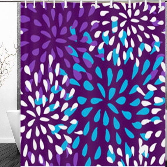 Libin Cute Floral Textures Nature Abstract Dandelion Shower Curtain 60x72 Inches