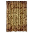 thumbnail image 1 of Libin Damask Pattern Waterproof Shower Curtain Bathroom Decor Sets with Hooks 48x72 Inches, 1 of 3