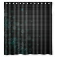thumbnail image 1 of Libin Dark World With Elegant Cyan Snowflakes Shower Curtain Polyester Fabric Bathroom Decorative Curtain Size 66x72 Inches, 1 of 3
