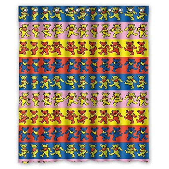 Libin Dead Shower Curtain Polyester Fabric Bathroom Decorative Curtain Size 60x72 Inches