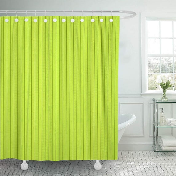 Libin Desk Abstract Green Wood Board Border Carpentry Clean Color Shower Curtain 60x72 inch