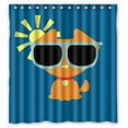 thumbnail image 1 of Libin Dog In Sunglases Shower Curtain Polyester Fabric Bathroom Decorative Curtain Size 66x72 Inches, 1 of 3