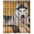 thumbnail image 1 of Libin Dogs Husky Snout Animals Shower Curtain Polyester Fabric Bathroom Decorative Curtain Size 60x72 Inches, 1 of 3