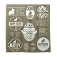 thumbnail image 1 of Libin Easter Egg Rabbit Shower Curtain Waterproof Bathroom Shower Curtain 66x72 inches, 1 of 3