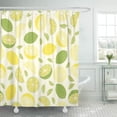 thumbnail image 1 of Libin Eating Food Citrus Fruit Pattern Lemons and Limes Healthy Shower Curtain 66x72 inch, 1 of 3