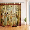 thumbnail image 1 of Libin Egyptian Decor Egyptian Pharaoh Polyester Fabric Bathroom Shower Curtain 66x72 inches, 1 of 3