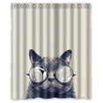 thumbnail image 1 of Libin Eiffel Tower Shower Curtain Polyester Fabric Bathroom Decorative Curtain Size 60x72 Inches, 1 of 3
