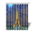 thumbnail image 1 of Libin Eiffel TowerShower Curtain Bathroom Decor 66x72 Inch, 1 of 3