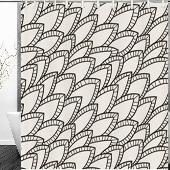 Libin Endless Hand Feather Textures Feathers Texture Shower Curtain 60x72 Inches