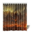 thumbnail image 1 of Libin Fire Waterproof Polyester Bathroom Shower Curtain 60x72 Inches, 1 of 3