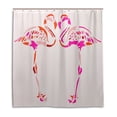 thumbnail image 1 of Libin Flamingo Lover Shower Curtain Waterproof Bathroom Shower Curtain 66x72 inches, 1 of 3