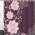 thumbnail image 1 of Libin Floral Flower Dahlia Element Textures Abstract Flowers Shower Curtain 60x72 Inches, 1 of 3