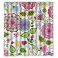 thumbnail image 1 of Libin Flowers And Paisley Shower Curtain 66x72 inches, 1 of 3