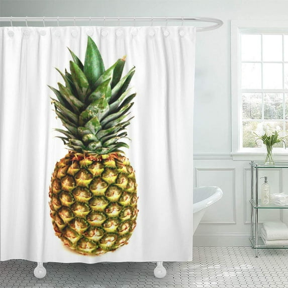Libin Food Pineapple Reusable Grocery Shopping Fruit Fruity Tropical Cute Shower Curtain 60x72 inch