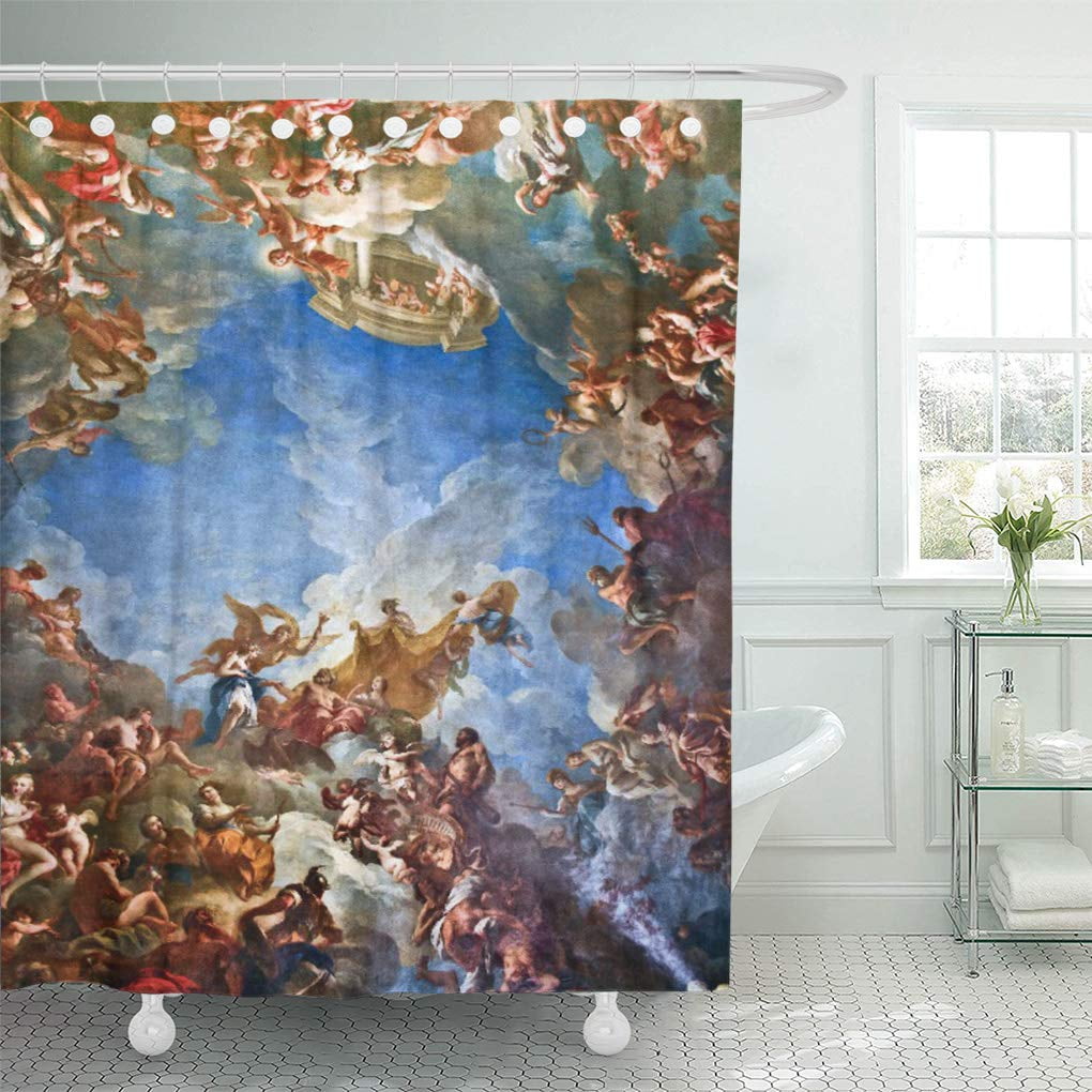 Libin France Hercules Allegory Travel Fine Photography Mythology Vintage Versailles Shower Curtain 60x72 inch