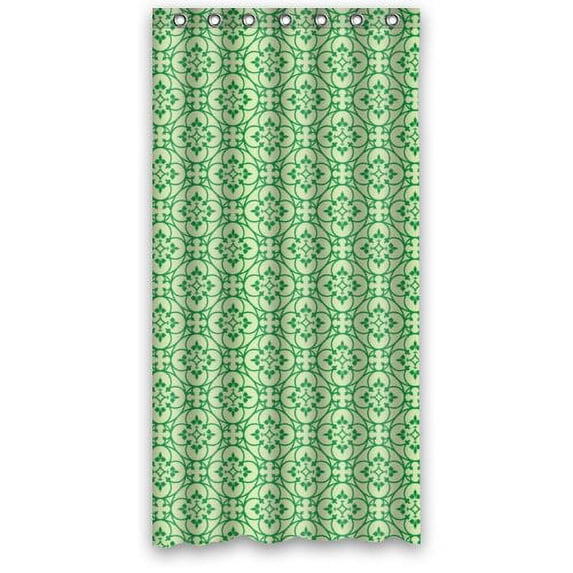 Libin Fresh And Green Patterns Shower Curtain Polyester Fabric Bathroom Decorative Curtain Size 36x72 Inches