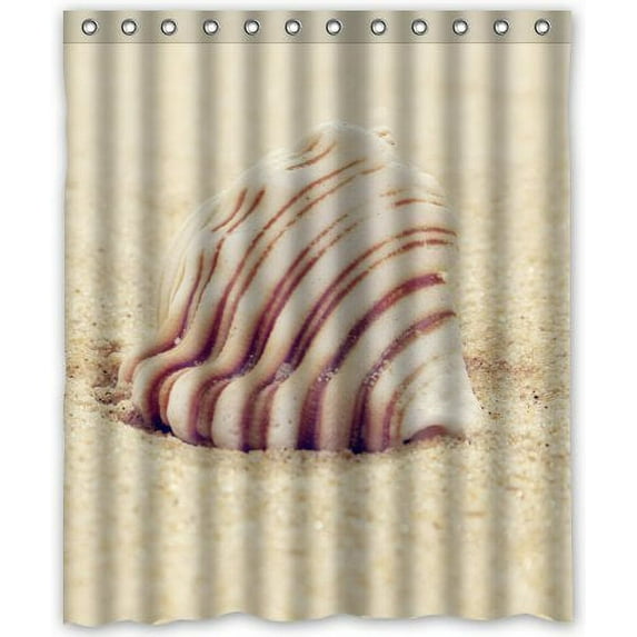 Libin Fun at the Beach Shower Curtain Polyester Fabric Bathroom Decorative Curtain Size 60x72 Inches
