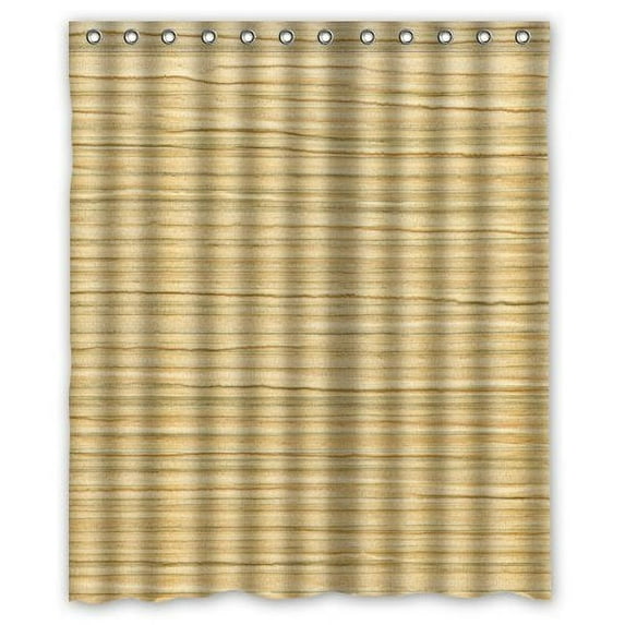 Libin Funny Wood Design Shower Curtain Waterproof Polyester Fabric Bathroom Curtain 60x72 inch