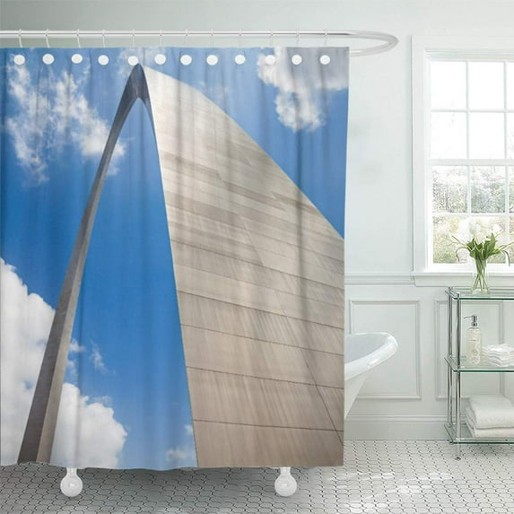 Libin Gateway St Louis Arch Missouri Midwest The West Architecture Shower Curtain 66x72 inch