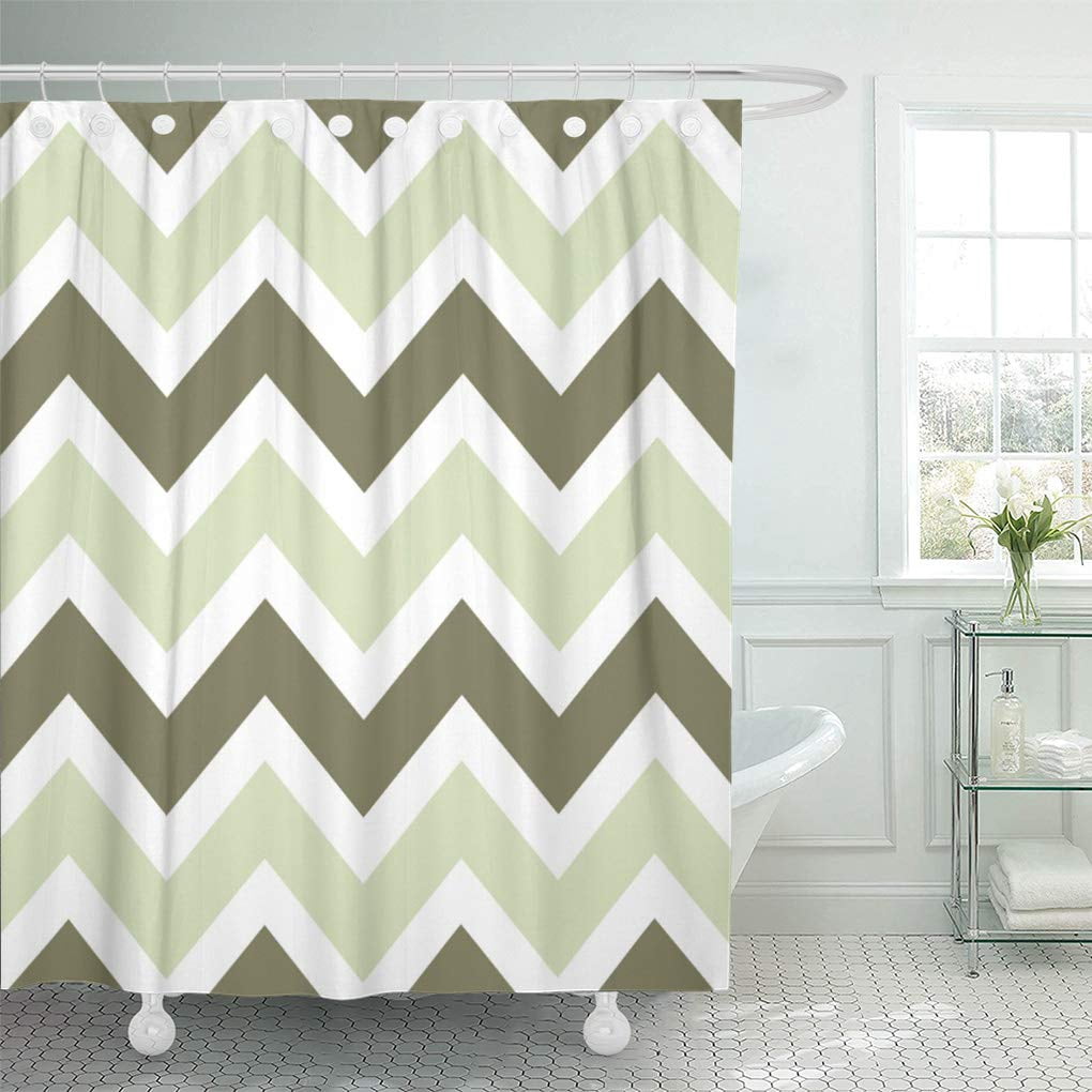 Libin Girly Avocado and Celery Green Chevron Zigzag Preppy Modern ...